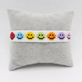Colorful Smile Bracelet Bohemian Smiley Jewelry Armband Bead Bracelets
