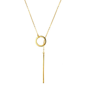 Sterling Silver Long Pendant Necklace Romantic Yellow Silver Fine Jewelry