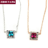Bracelet On The Leg Women's Summer Beach Anklet Top Square Rose Crystal