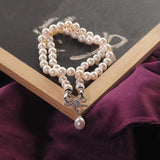 Freshwater Pearl Choker Necklace 8-9mm Round Natural Pearl Jewelry