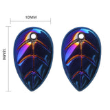 Glass Beads Leaf Charms for Jewelry Making 50Pcs/Lot