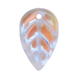 Glass Beads Leaf Charms for Jewelry Making 50Pcs/Lot