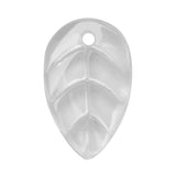 Glass Beads Leaf Charms for Jewelry Making 50Pcs/Lot