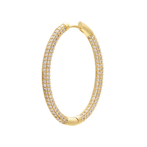 Small Hoop Earrings CZ Crystal Heart/Oval Earrings Women Jewelry VE158