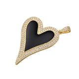 Charming Heart Pendant for Women Earrings Necklace Making