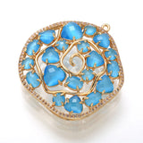Crystal Irregular Pendant for DIY Jewelry VD504