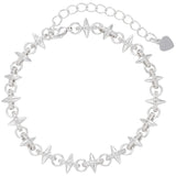 Brass Bullet Bracelet CZ Crystal 18K Plated Women Jewelry