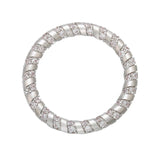 CZ Crystal Round Pendant for DIY Earrings Charms VJ30
