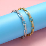 Women Bracelet CZ Crystal Chain Bracelet Party Jewelry