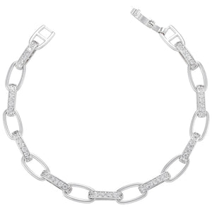 Women Bracelet CZ Crystal Chain Bracelet Party Jewelry