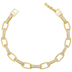 Women Bracelet CZ Crystal Chain Bracelet Party Jewelry