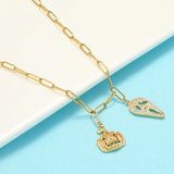 Halloween Necklace for Women with Pumpkin or Ghost Pendants