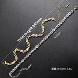 Geometric CZ Man Bracelet for Couples