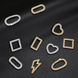 CZ Hooks Lightning Clasp Geometric Connectors Jewelry Making Supplies