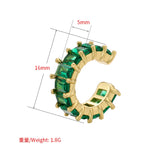 CZ Crystal Ear Cuff C Shape Ear Clips No Pierced earrings for women