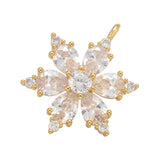 Crystal Snowflake Charms for Jewelry VD1021