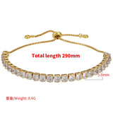 Square Crystal Women's Zircon Bracelet VL133