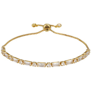 Adjustable Crystal Bracelet with Zircon Micro-Inlay for Women