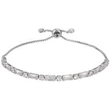 Adjustable Crystal Bracelet with Zircon Micro-Inlay for Women