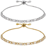 Adjustable Crystal Bracelet with Zircon Micro-Inlay for Women