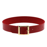 ZIMNO Punk Gothic Belts Choker Necklace PU Leather on Neck Buckle Necklaces