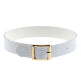 ZIMNO Punk Gothic Belts Choker Necklace PU Leather on Neck Buckle Necklaces
