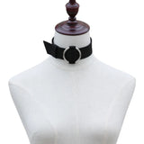 ZIMNO Cosplay Slave Collar Velvet Neck Chain Necklace