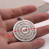 Islam 99 Names of ALLAH Pendant Necklace Muslim