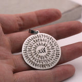 Islam 99 Names of ALLAH Pendant Necklace Muslim