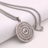 Islam 99 Names of ALLAH Pendant Necklace Muslim