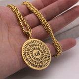 Muslim 99 Names of Allah Stainless Steel Pendant Necklace Islam