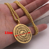 Muslim 99 Names of Allah Stainless Steel Pendant Necklace Islam