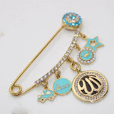 Muslim Islam Allah Stainless Steel Pin Brooch Baby Pin