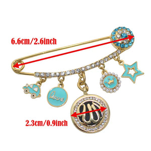 Muslim Islam Allah Stainless Steel Pin Brooch Baby Pin