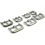 2pcs Stainless Steel Buckle Watchbands Rose Watch Band Pin Clasp 14-24mm