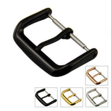 2pcs Stainless Steel Buckle Watchbands Rose Watch Band Pin Clasp 14-24mm