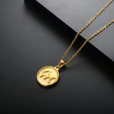 ZMFashion Heart Shaped Titanium Steel Pendant DIY Jewelry Charms