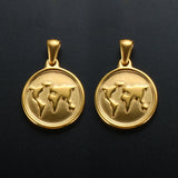 ZMFashion Heart Shaped Titanium Steel Pendant DIY Jewelry Charms