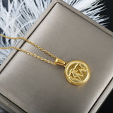 ZMFashion Heart Shaped Titanium Steel Pendant DIY Jewelry Charms