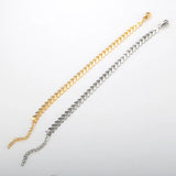 ZMFashion Heart Leaf Chain Bracelets Silver Unisex Anklet Jewelry