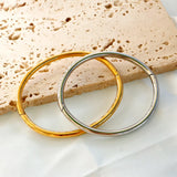 ZMFashion Open Glossy Bangle Bracelet for Women Men Girl Unisex