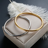 ZMFashion Open Glossy Bangle Bracelet for Women Men Girl Unisex