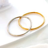 ZMFashion Open Glossy Bangle Bracelet for Women Men Girl Unisex