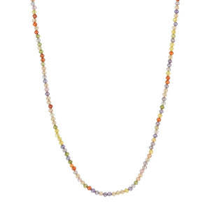 Shinny Choker Necklace Crystal Beads Strand Women Jewelry