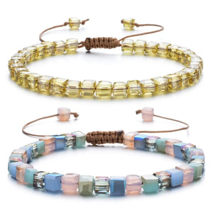 Bohemian Beaded Bracelet Set - Friendship Crystal Beads Bracelets