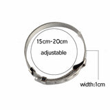Adjustable Belt Buckle Chain Charm Bracelet Gold/Silver Stainless Steel