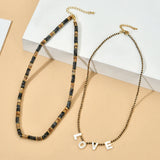 Boho Natural Stone Rope Chain for Woman Necklace