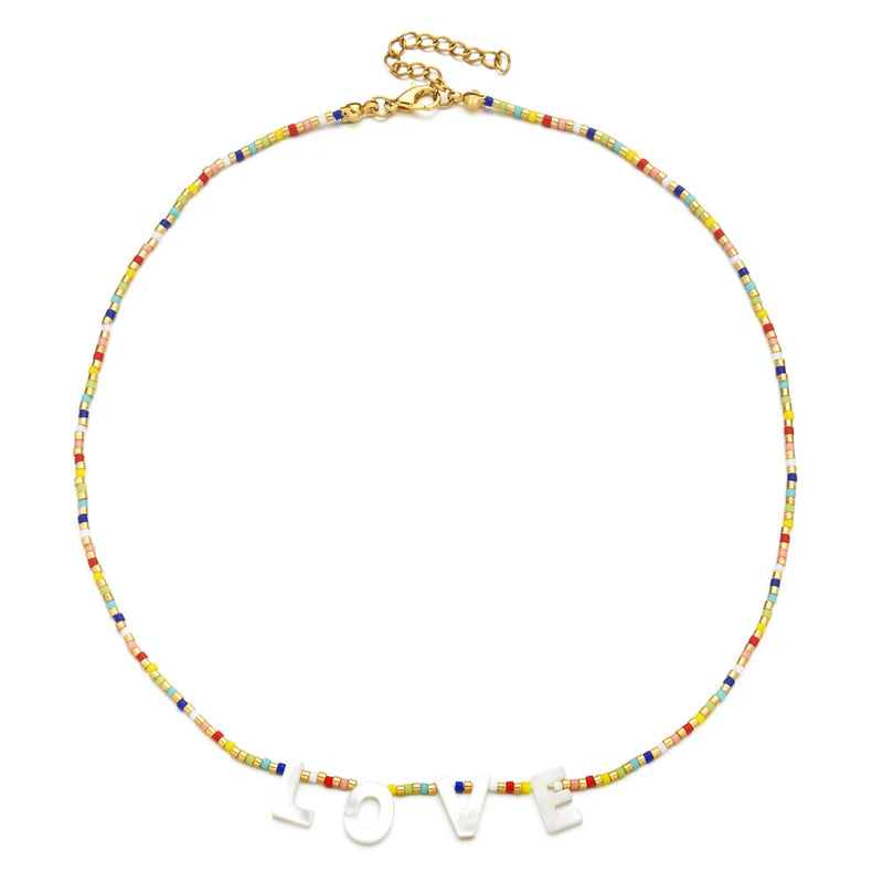 Boho Natural Stone Rope Chain for Woman Necklace