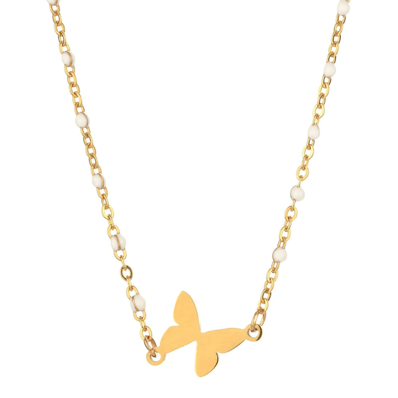 Butterfly Necklace for Women Friendship Necklace Animal Clavicle Chain Pendant