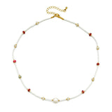 Bohemia Shell Stone Pearl Seed Beads Choker Necklace Women Sweet Collar Jewelry